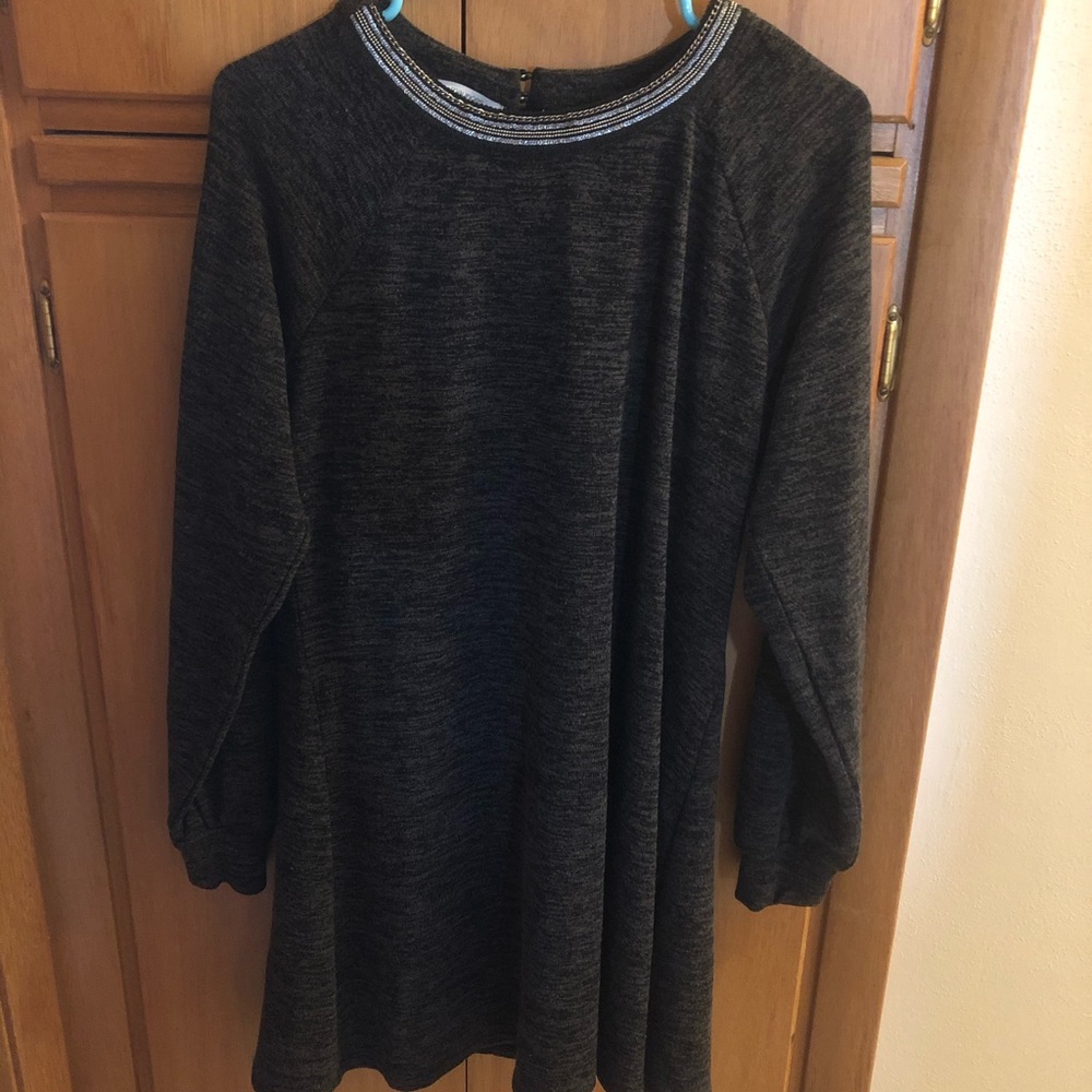 NWOT Maurice’s charcoal sweatshirt dress, L